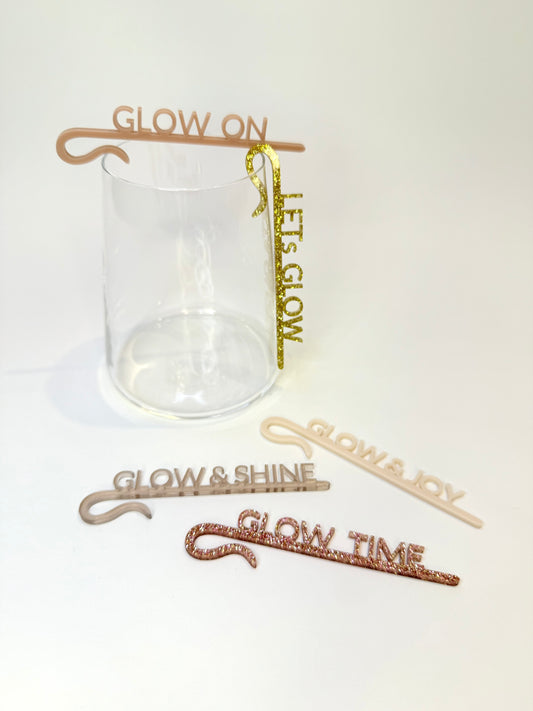 Glaseinhänger Set 'Glow'