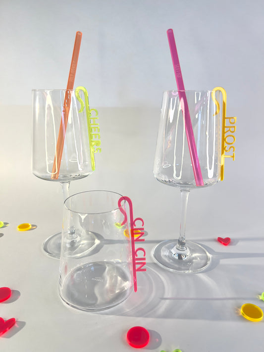 Glaseinhänger – Cheers, Cin Cin, Prost