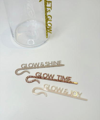 Glaseinhänger Set 'Glow'