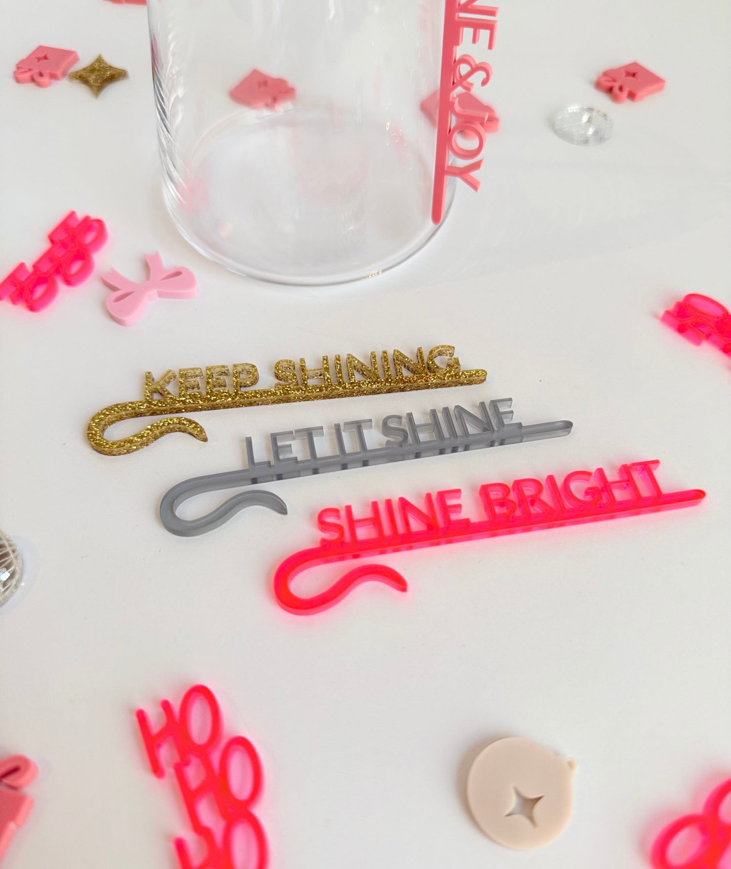 Glaseinhänger Set 'Sparkle & Shine'