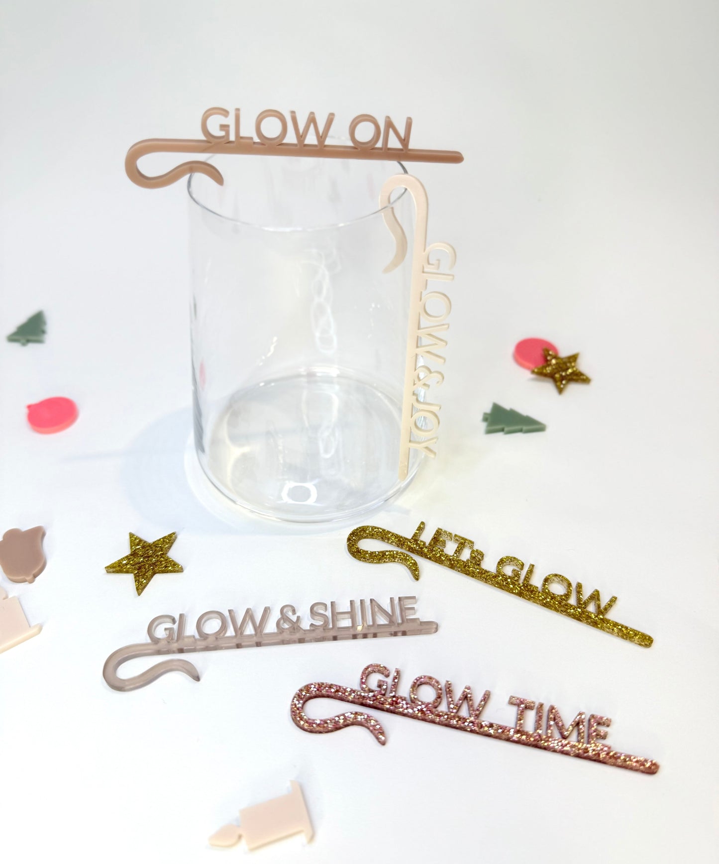 Glaseinhänger Set 'Glow'