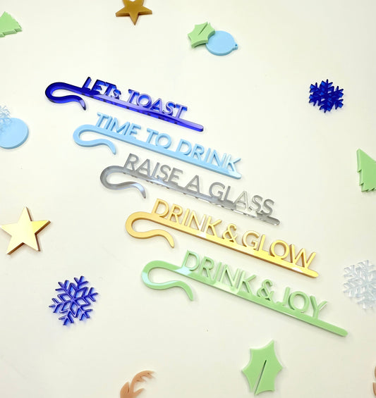 Glaseinhänger Set 'Drink‘