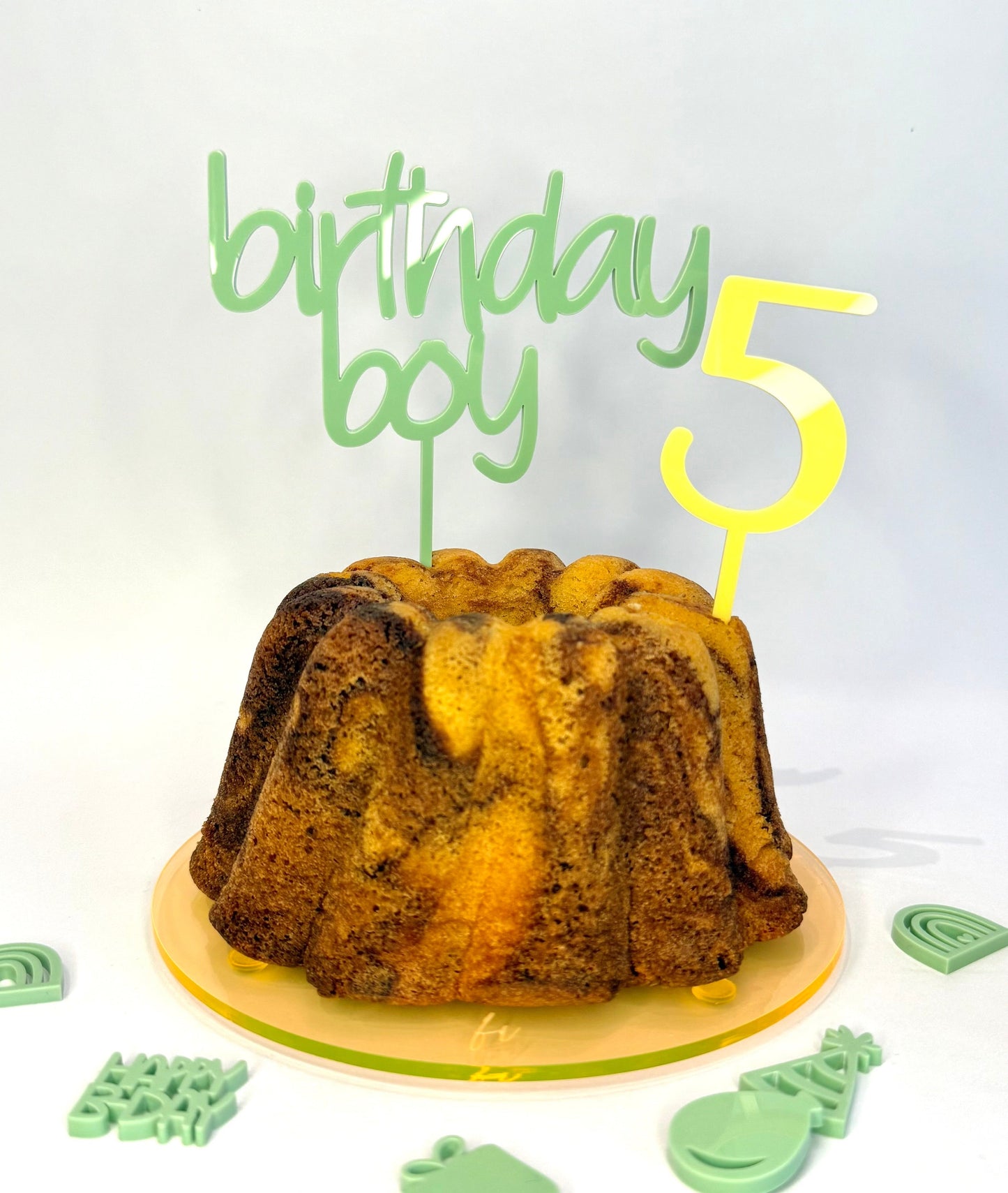 Cake Topper 'birthday boy'