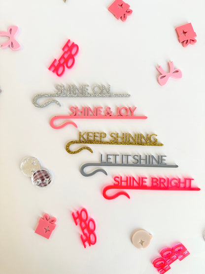 Glaseinhänger Set 'Sparkle & Shine'