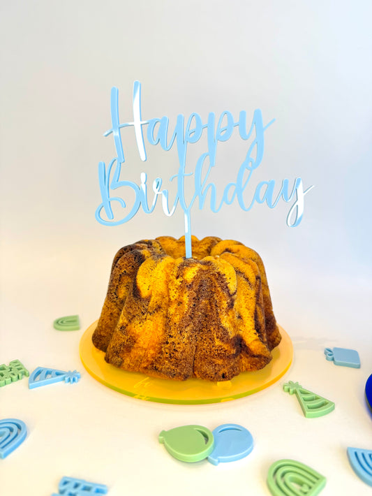 Cake Topper 'Happy Birthday'