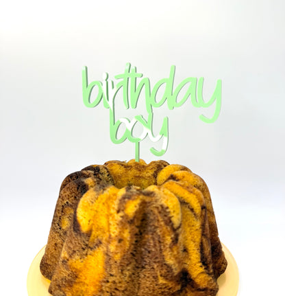 Cake Topper 'birthday boy'