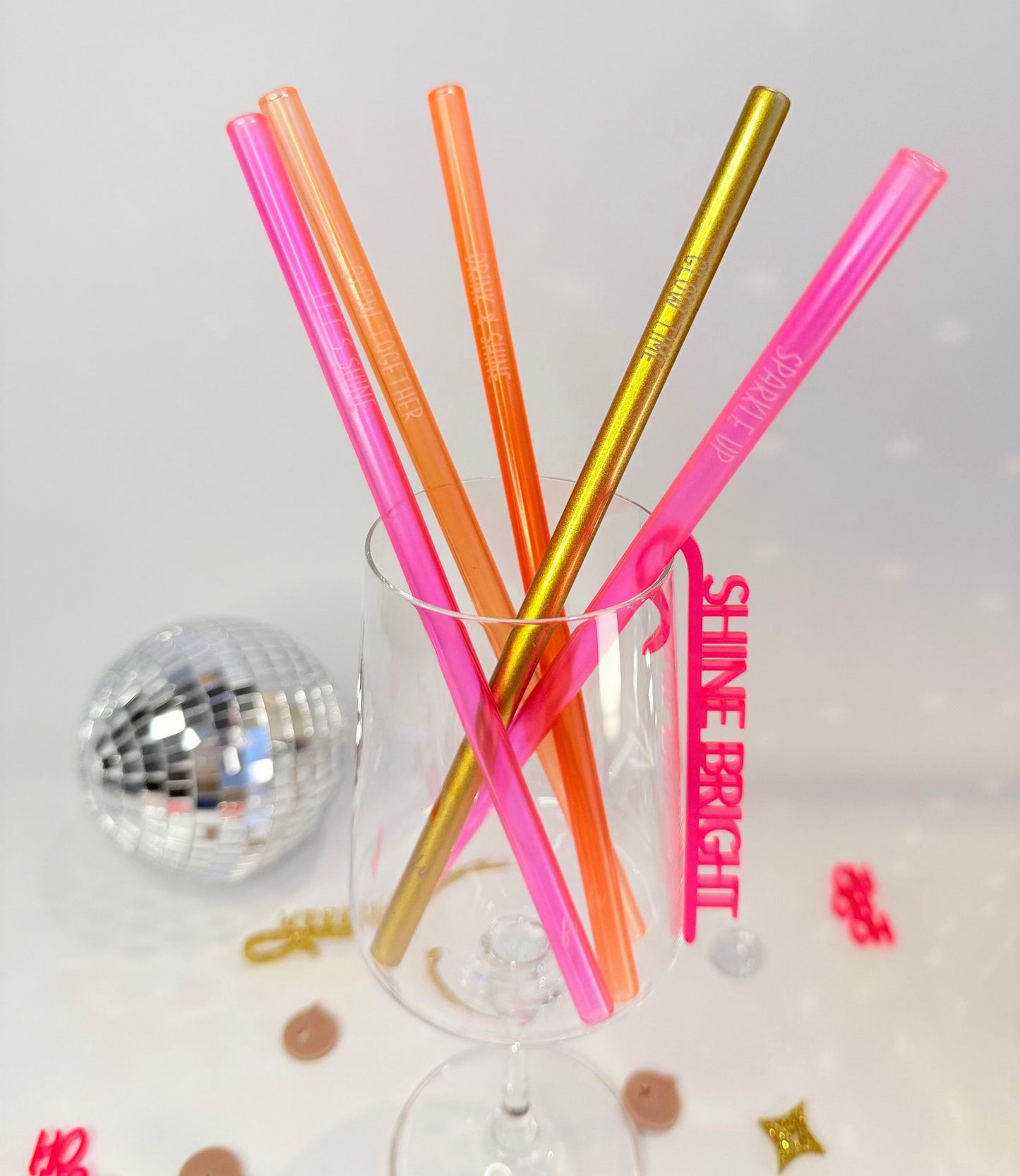 Strohhalm-Set 'Sparkle & Shine'