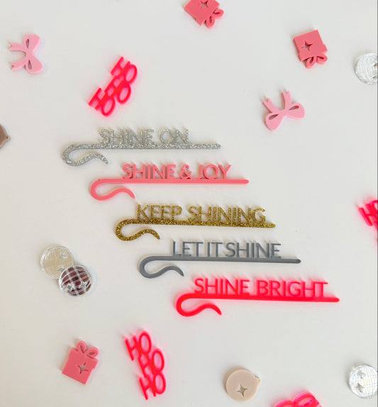 Glaseinhänger Set 'Sparkle & Shine'